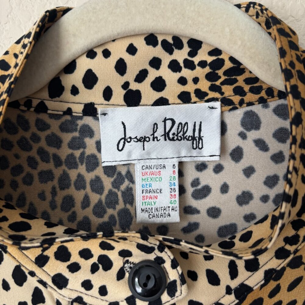 Joseph Ribkoff Cheetah Leopard Print Button Front… - image 3